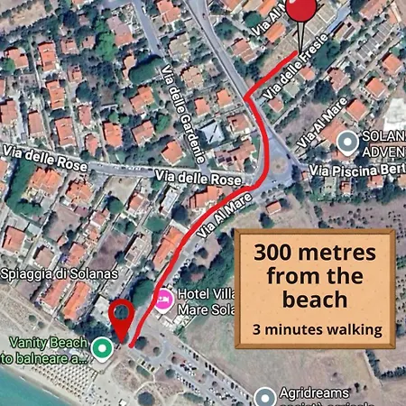 Villa Smeraldo Relax And Comfort 3 Min Walk To The Solanas (Cagliari)
